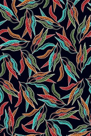 绿植树叶印花华亿平台图片