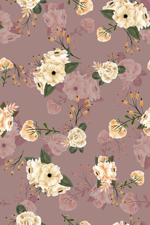 鲜花印花华亿平台图片