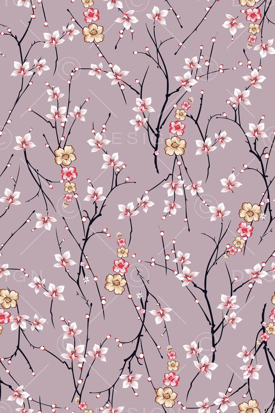 树枝印花华亿平台图片