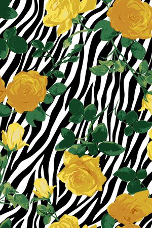 斑马纹印花华亿平台图片