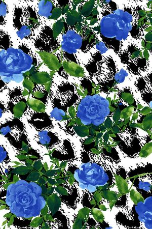 豹纹印花华亿平台图片