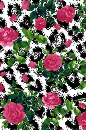 斑马纹印花华亿平台图片