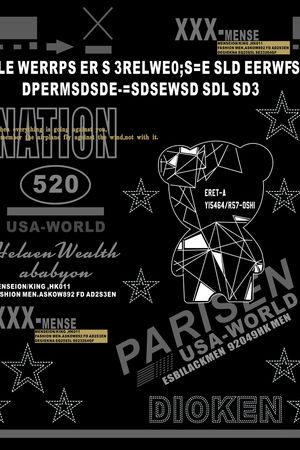 字母印花华亿平台图片