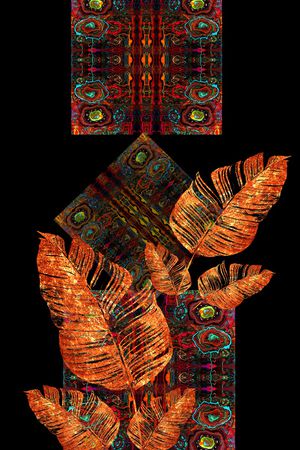 线条印花华亿平台图片