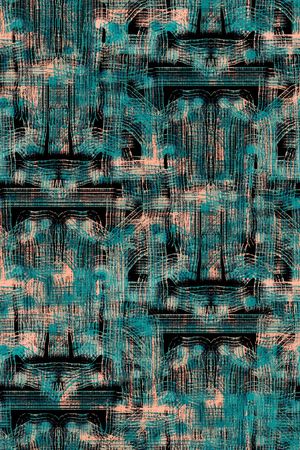 抽象男装印花华亿平台图片