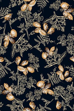 绿植树叶印花华亿平台图片