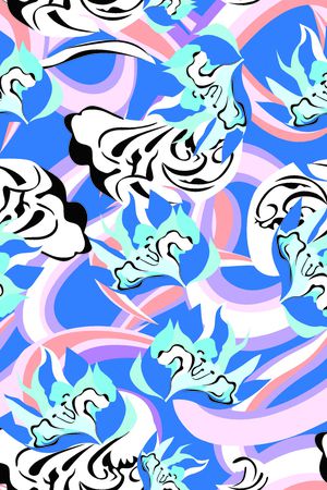 抽象印花华亿平台图片