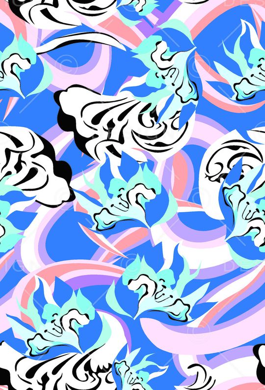 抽象印花华亿平台图片