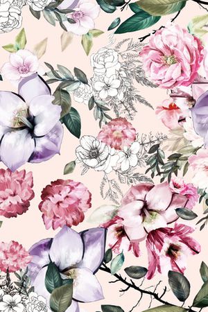 民族花卉印花华亿平台图片