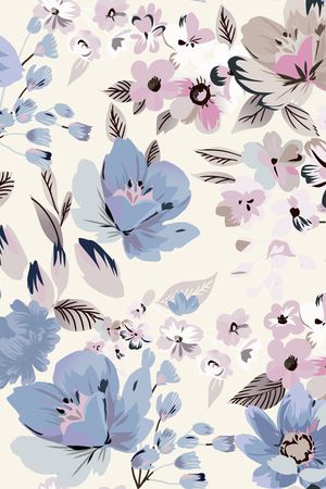 民族花卉印花华亿平台图片