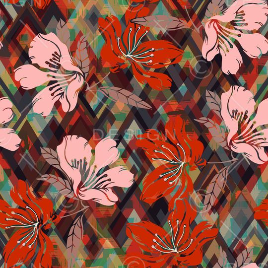 绿植树叶印花华亿平台图片