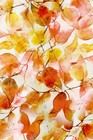 绿植树叶印花华亿平台图片