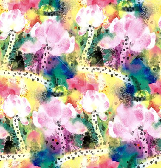 荷花印花华亿平台图片