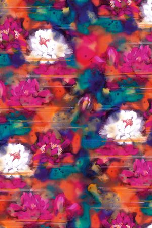 荷花印花华亿平台图片