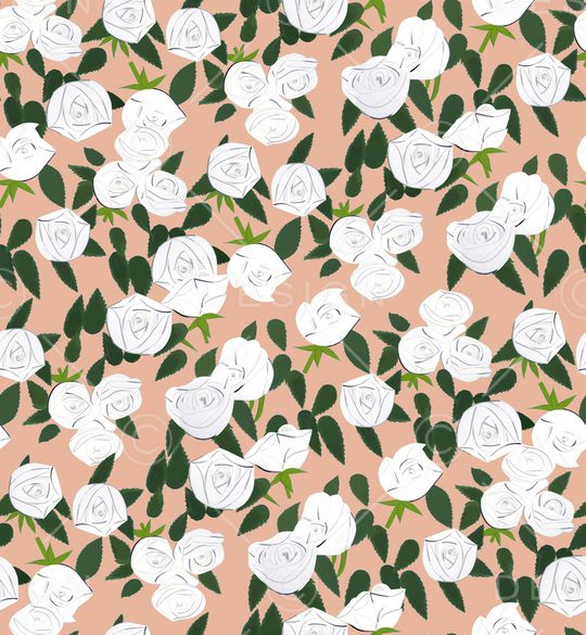 手绘花卉印花华亿平台图片