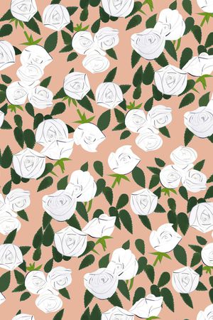 手绘花卉印花华亿平台图片