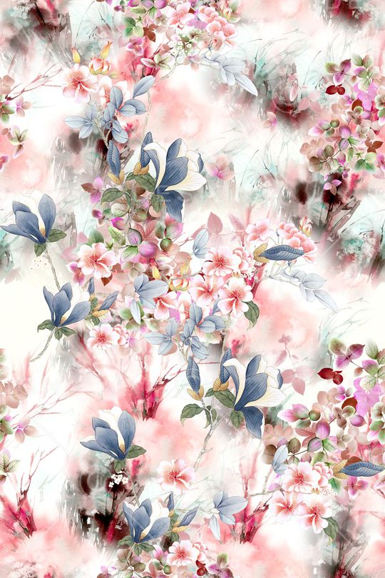 绿植树叶印花华亿平台图片