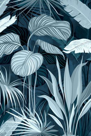 绿植树叶印花华亿平台图片