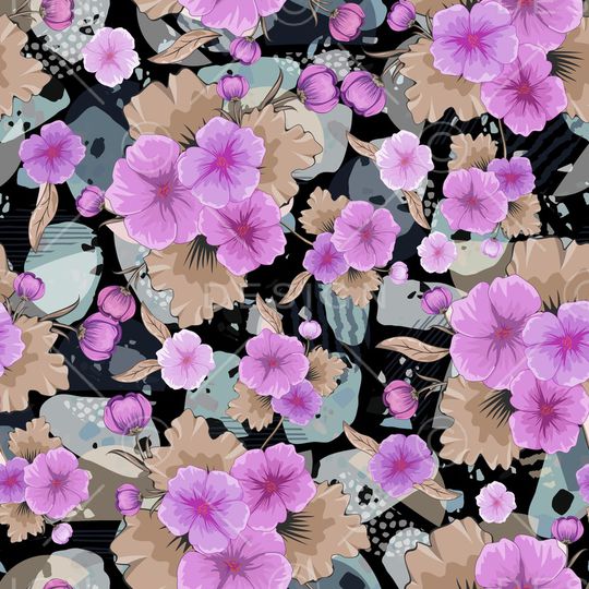 绿植树叶印花华亿平台图片