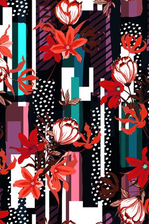 绿植树叶印花华亿平台图片