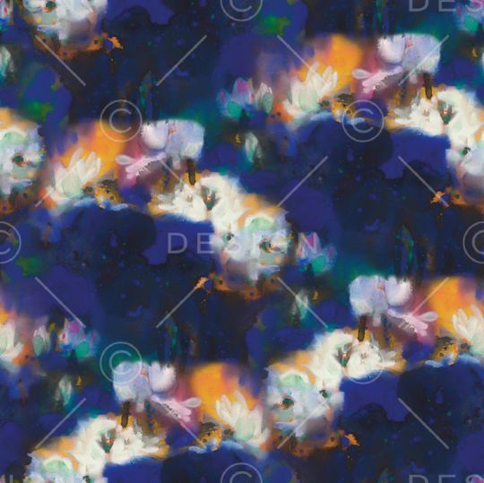 水墨风印花华亿平台图片