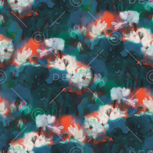 水墨风印花华亿平台图片