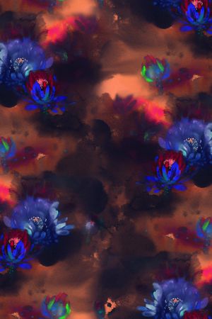 水墨风印花华亿平台图片