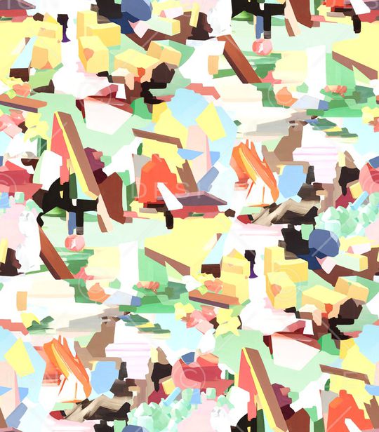 几何印花华亿平台图片