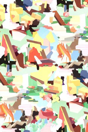 几何印花华亿平台图片