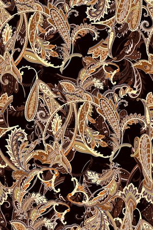 民族花卉印花华亿平台图片