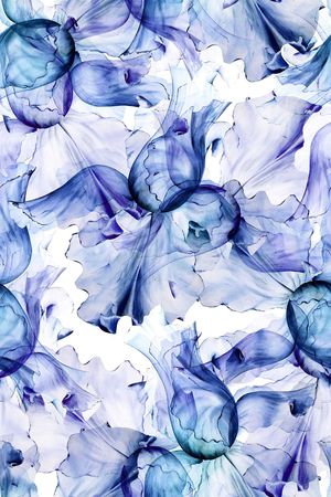 抽象花卉印花华亿平台图片