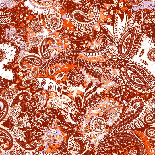 佩斯利印花华亿平台图片