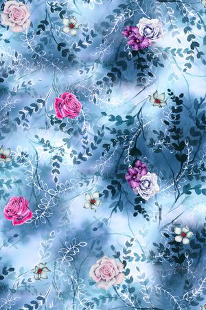 绿植树叶印花华亿平台图片