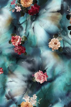 绿植树叶印花华亿平台图片