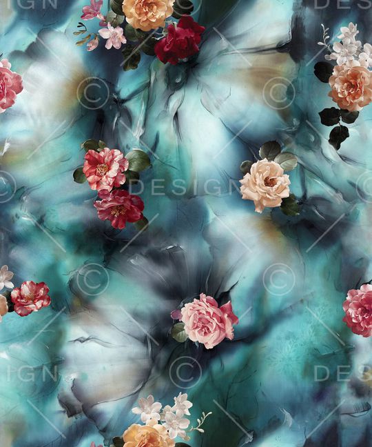 绿植树叶印花华亿平台图片