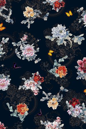 水墨风印花华亿平台图片