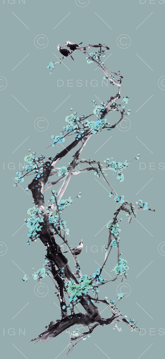 花鸟印花华亿平台图片