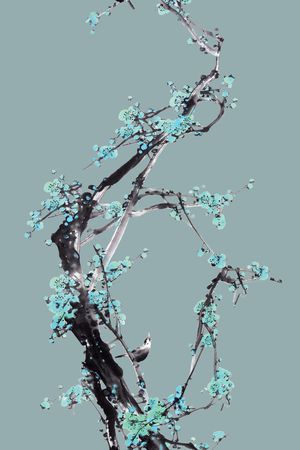 花鸟印花华亿平台图片