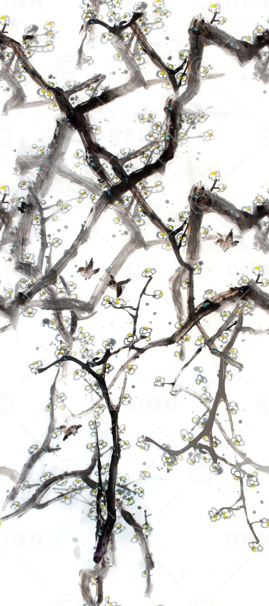 花鸟印花华亿平台图片