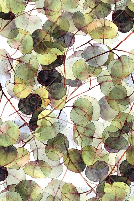 绿植树叶印花华亿平台图片