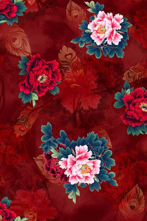 绿植树叶印花华亿平台图片