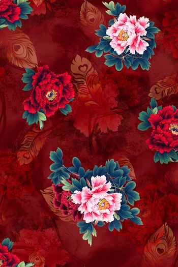 绿植树叶印花华亿平台图片