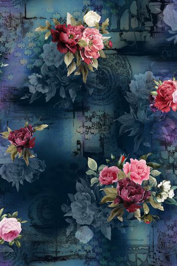 绿植树叶印花华亿平台图片