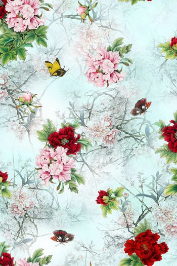 水墨风印花华亿平台图片