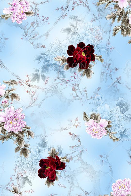 梅花印花华亿平台图片