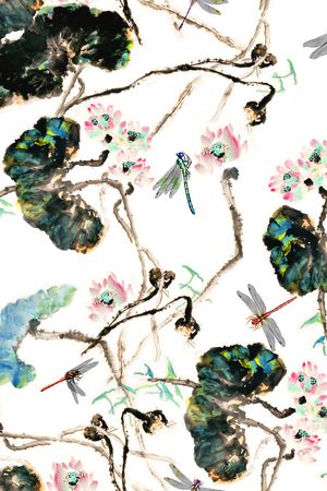 绿植树叶印花华亿平台图片