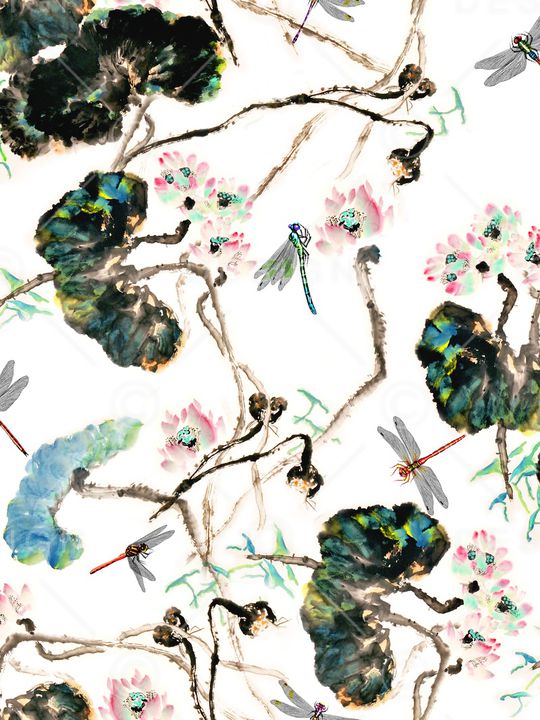 绿植树叶印花华亿平台图片