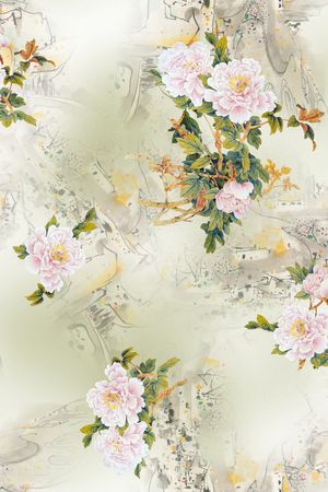 绿植树叶印花华亿平台图片