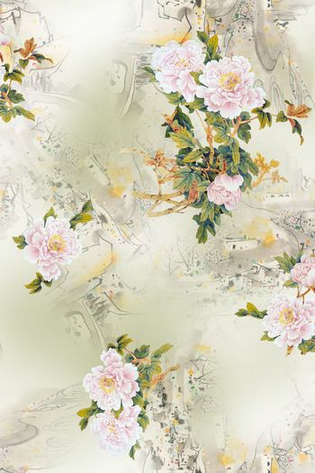 绿植树叶印花华亿平台图片