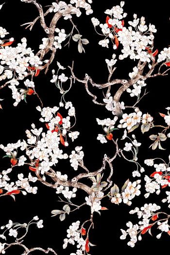 花鸟印花华亿平台图片